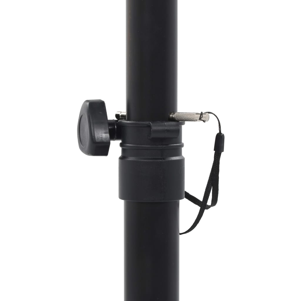 Studio Monitor Speaker Stands, 2-Pack, Black Steel