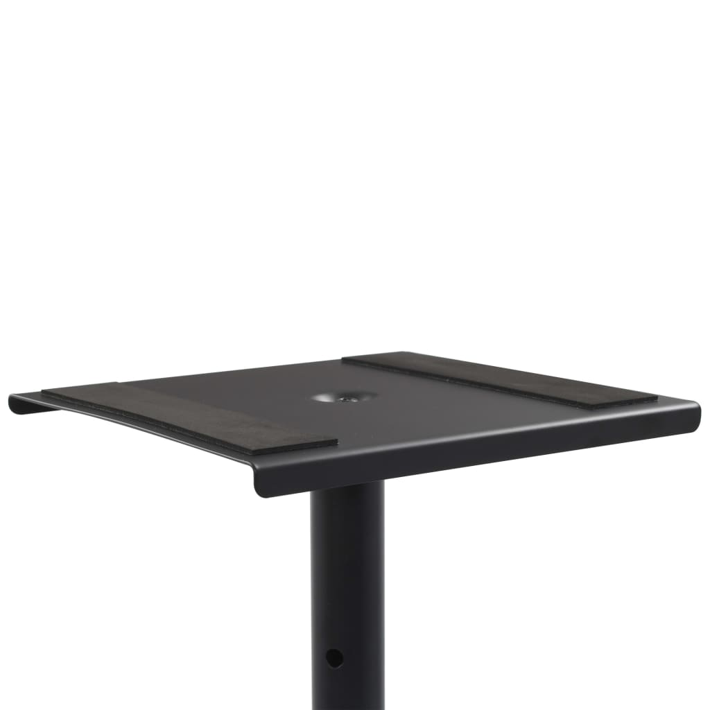 Studio Monitor Speaker Stands, 2-Pack, Black Steel