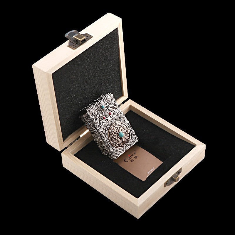 Cloud-patterned Four Symbols Rotating-core Stamped Armor Lighter