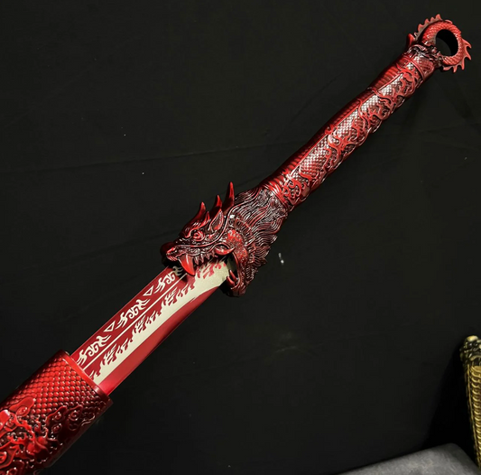 The Red Devil Tang Wields a Saber