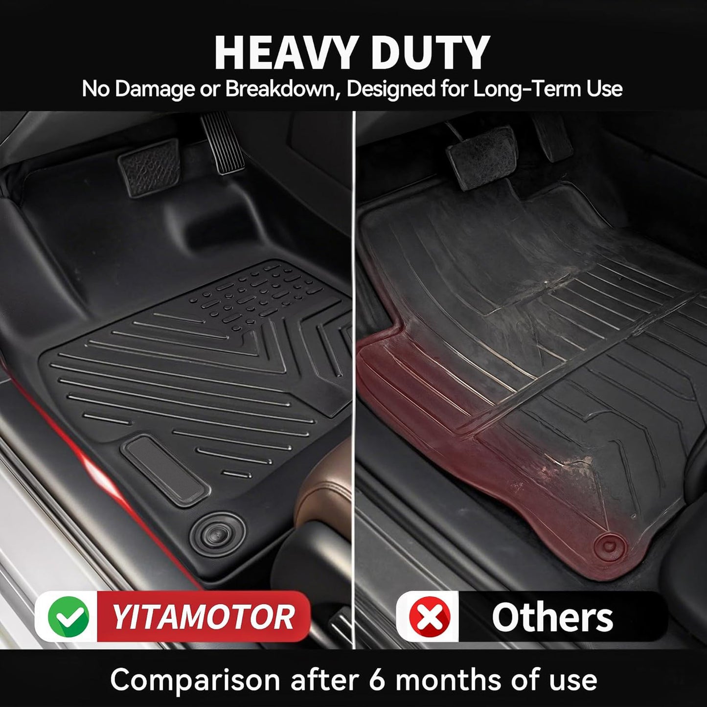 Floor Mats Fit For 2018-2023 Mazda CX-5, TPE All Weather Custom Fit Floor Liners For Mazda CX5, 1st & 2nd Row Car Mats Accessories, Black