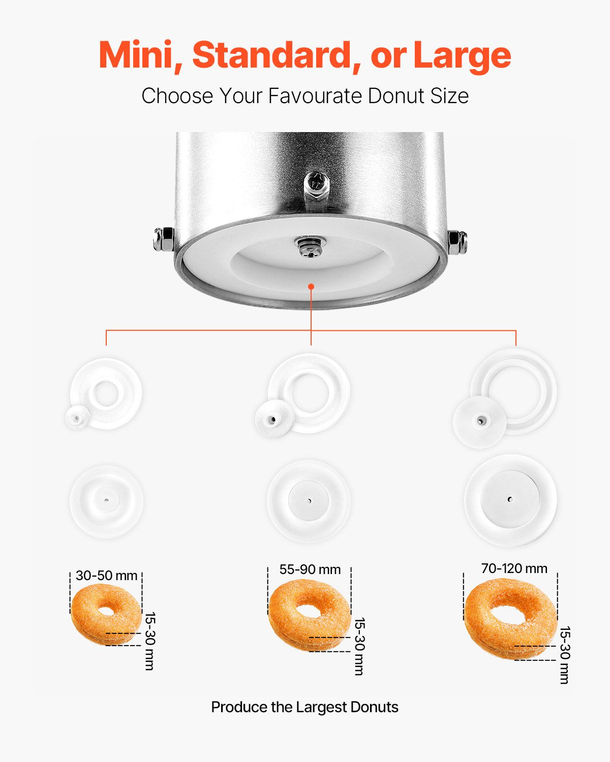 Commercial Automatic Donuts Making Machine Doughnut Maker Single Row 90 PCS/H